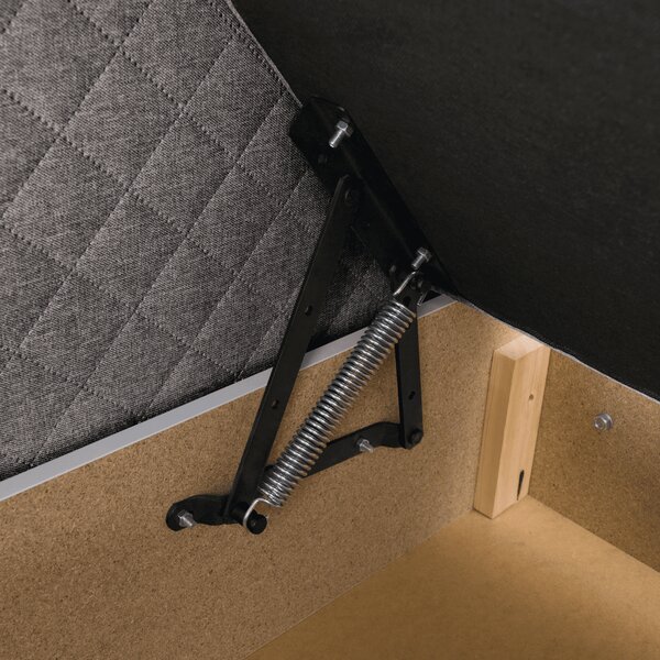 KONDELA Boxspringová postel, šedohnědá Taupe, 160x200, ADARA