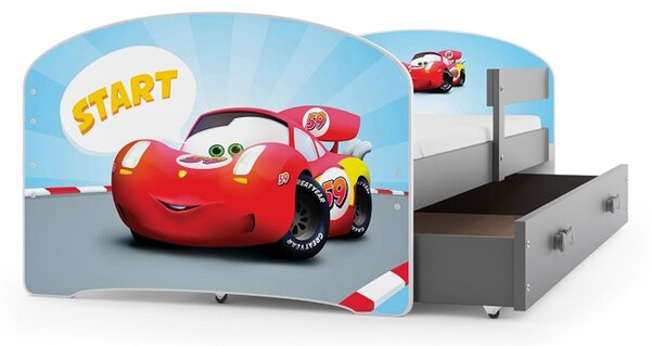 Dětská postel LUKI 160x80 cm Šedá Tommy