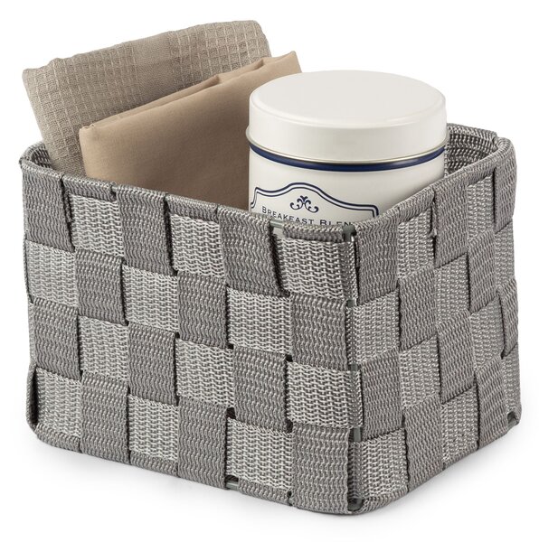 Úložný organizér do zásuvky Compactor TEX vysoký - 19 x 14 x 13 cm, šedý