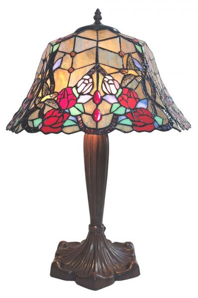 Stolní lampa Tiffany Elly – 42x58 cm