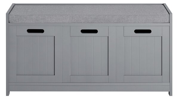 Sobuy Fsr80-Sg Lavice S Úložným Prostorem Lavice Na Boty Šedá 90X45X35Cm