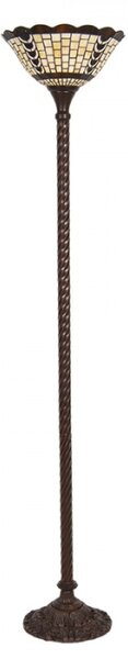Stojací lampa Tiffany Odyle – 38x186 cm