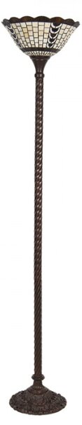 Stojací lampa Tiffany Odyle – 38x186 cm
