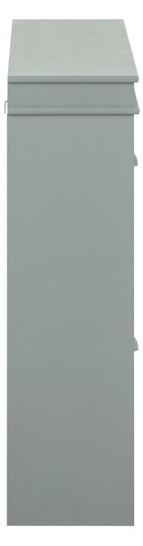 Sobuy Fsr79-Hg Botník Se 4 Klopami Komoda Na Boty Světle Šedá 105X82X24Cm