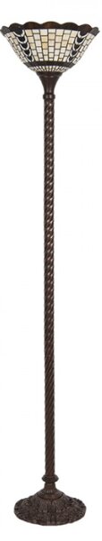 Stojací lampa Tiffany Odyle – 38x186 cm