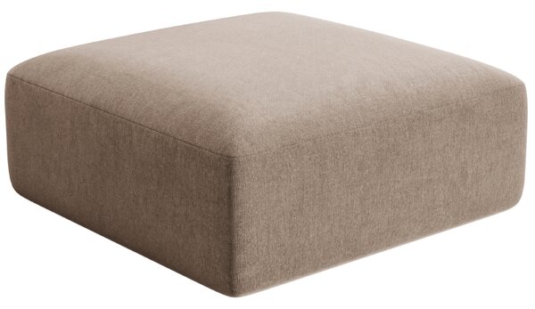-25 % Dny MOMENTI– Cosmopolitan Design Béžová sametová podnožka Campi 90 x 90 cm