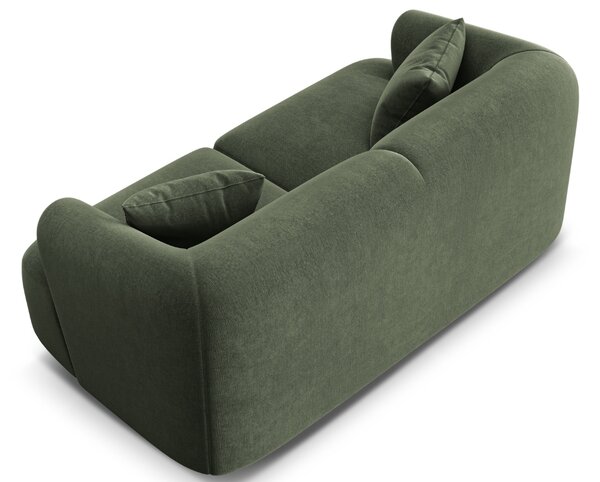 -25 % Dny MOMENTI– Cosmopolitan Design Zelená sametová dvoumístná pohovka Campi 180 cm