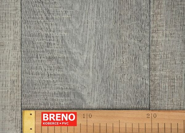 Breno PVC PRESTO PLUS Cartier 592 – šedé dřevo, šíře 400 cm