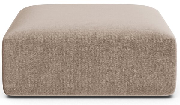 -25 % Dny MOMENTI– Cosmopolitan Design Béžová sametová podnožka Campi 90 x 90 cm