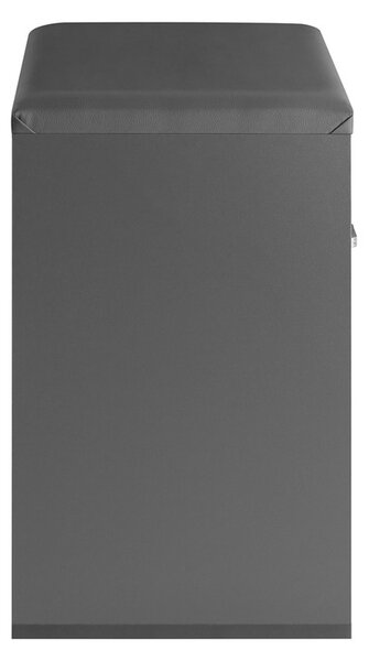 Sobuy Fsr95-Hg Botník S Lavicí Lavice Na Boty Sklápěč Bot S 1 Klapkou Sedáku Šedá 60X50X30Cm