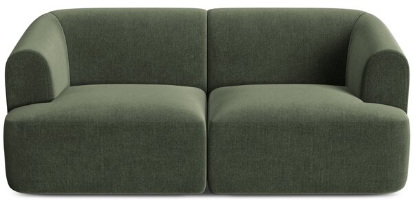 -25 % Dny MOMENTI– Cosmopolitan Design Zelená sametová dvoumístná pohovka Campi 180 cm