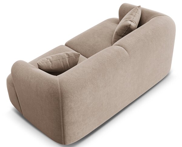-25 % Dny MOMENTI– Cosmopolitan Design Béžová sametová dvoumístná pohovka Campi 180 cm