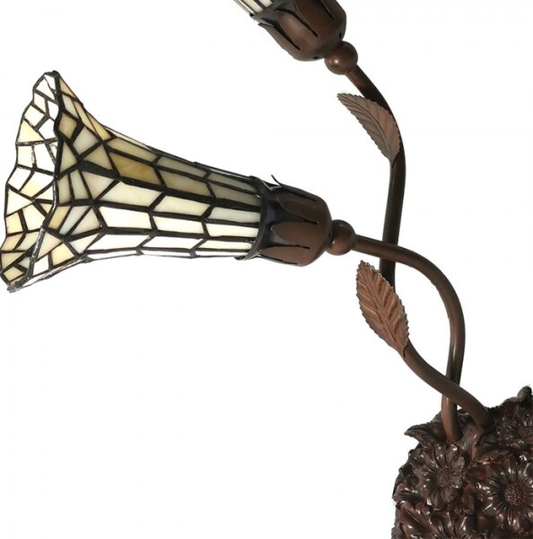 Tiffany stolní lampa Carillon – 34x25x58 cm