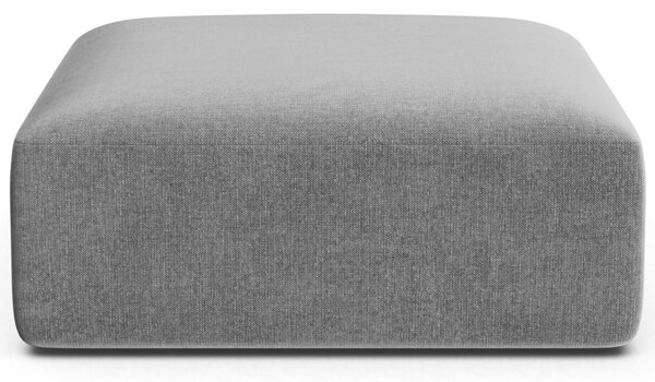 -25 % Dny MOMENTI– Cosmopolitan Design Šedá sametová podnožka Campi 90 x 90 cm