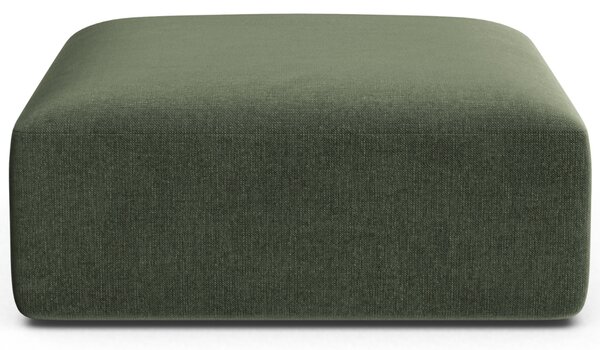-25 % Dny MOMENTI– Cosmopolitan Design Zelená sametová podnožka Campi 90 x 90 cm