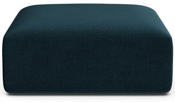 -25 % Dny MOMENTI– Cosmopolitan Design Petrolejově modrá sametová podnožka Campi 90 x 90 cm