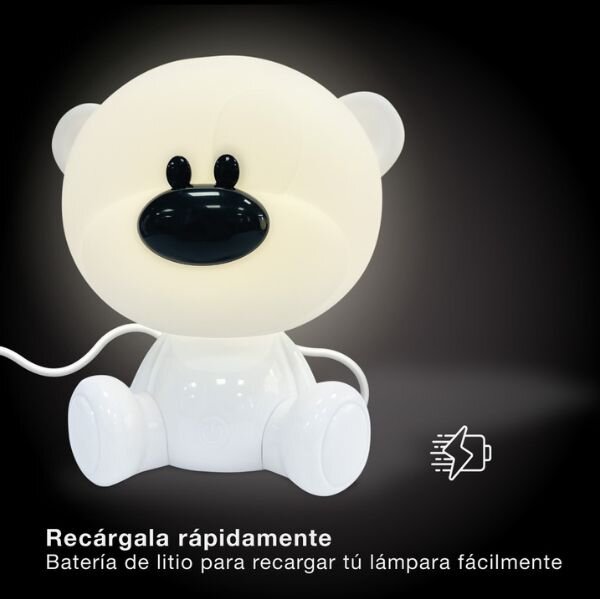Noční světlo medvěd 25cm GSC, denní + RGB, nabíjecí dětská lampička, 3 roky záruka