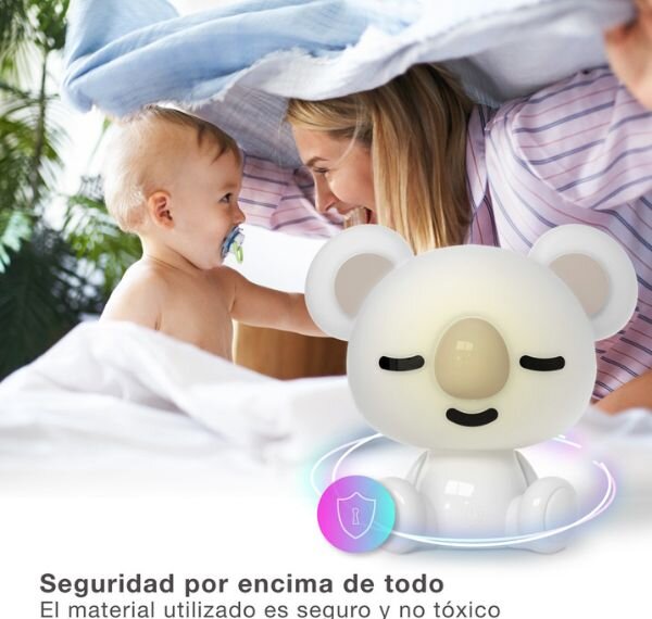 Noční světlo koala 25cm GSC, denní + RGB, nabíjecí dětská lampička, 3 roky záruka