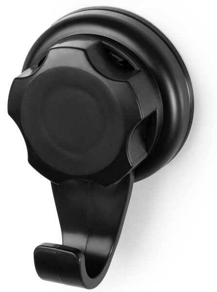 Háčky do koupelny Compactor Bestlock Black s přísavkami -bez vrtání, nosnost až 3 kg, 2 ks