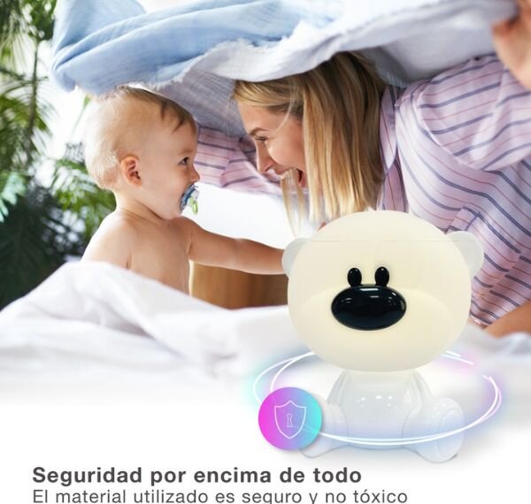 Noční světlo medvěd 25cm GSC, denní + RGB, nabíjecí dětská lampička, 3 roky záruka