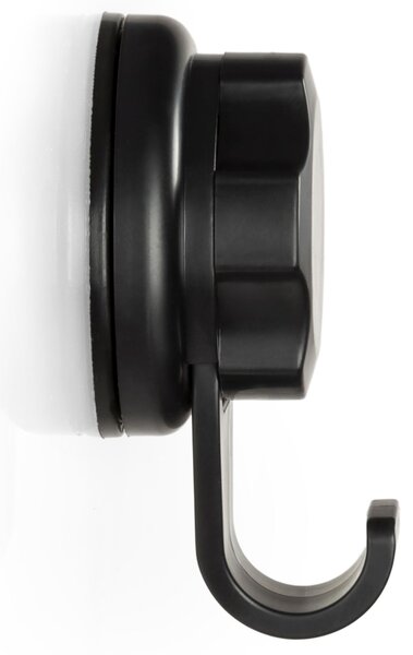 Háčky do koupelny Compactor Bestlock Black s přísavkami -bez vrtání, nosnost až 3 kg, 2 ks