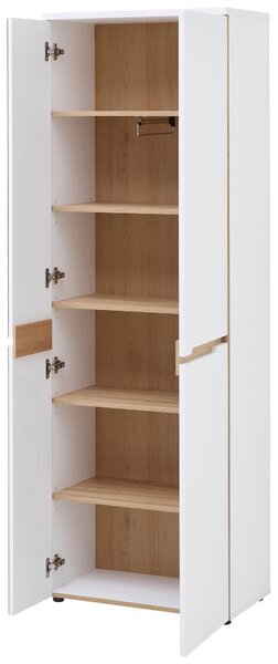 SKŘÍŇ NA ODĚV, bílá, dub artisan, 65/192/38 cm Voleo - Šatní skříně, Online Only