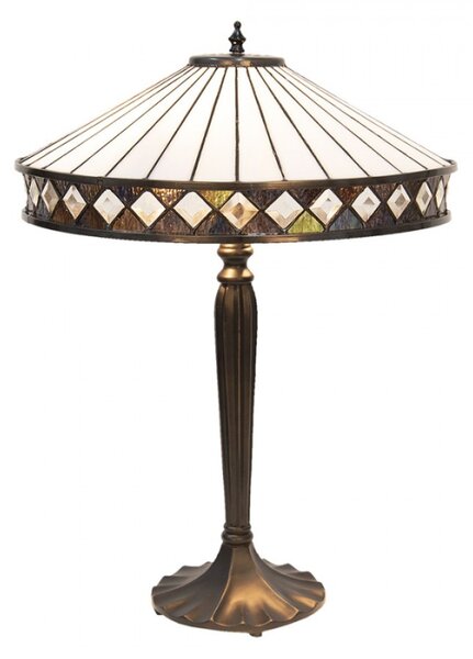 Stolní lampa Tiffany Diamant – 41x59 cm