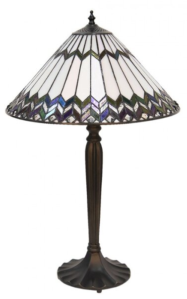 Tiffany stolní lampa Xander – 40x62 cm