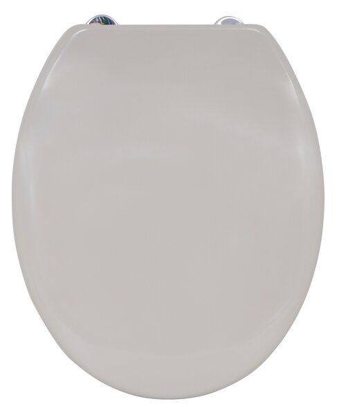MSV WC prkénko, šedo-hnědé, duroplast, panty z nerezové oceli