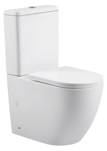 Erga Siena, WC kombi mísa s nádržkou včetně splachovací soupravy 620x365x830 mm + toaletní sedátko, bílá lesklá, ERG-V03-SIENA-RIM-WH