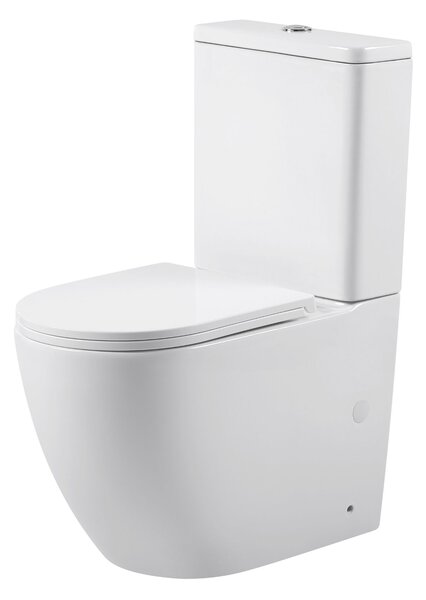 Erga Siena, WC kombi mísa s nádržkou včetně splachovací soupravy 620x365x830 mm + toaletní sedátko, bílá lesklá, ERG-V03-SIENA-RIM-WH