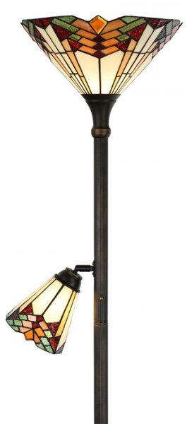Stojací lampa Tiffany Jannes – 30x178 cm
