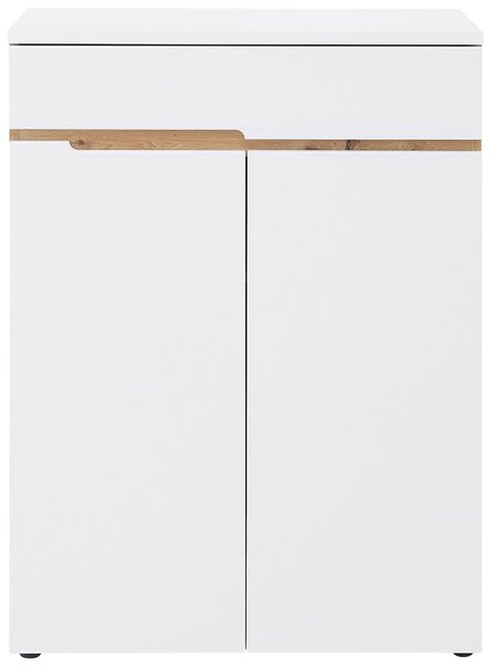 BOTNÍK, bílá, dub artisan, 80/107/38 cm Voleo - Online Only šatny & botníky, Online Only