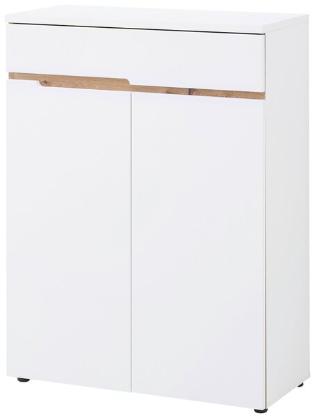 BOTNÍK, bílá, dub artisan, 80/107/38 cm Voleo - Online Only šatny & botníky, Online Only
