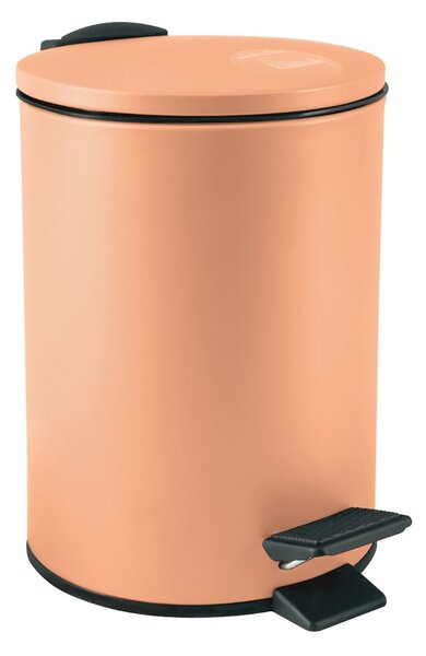 Spirella pedálový odpadkový koš ADELAR, broskový, ocel, 3 L