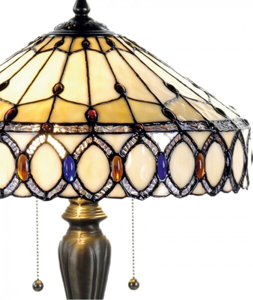 Stolní lampa Tiffany Carrousel – 40x58 cm