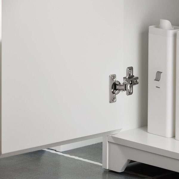 Sobuy Bzr108-Ii-W Umyvadlová Skříňka Skříňka Pod Umyvadlo Koupelnová Skříňka Koupelnový Nábytek Bílá 60X60X30Cm