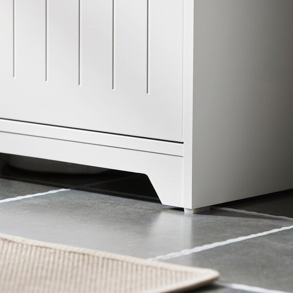 Sobuy Bzr108-Ii-W Umyvadlová Skříňka Skříňka Pod Umyvadlo Koupelnová Skříňka Koupelnový Nábytek Bílá 60X60X30Cm