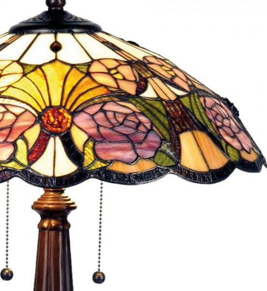 Stolní lampa Tiffany Roses – 44x57 cm