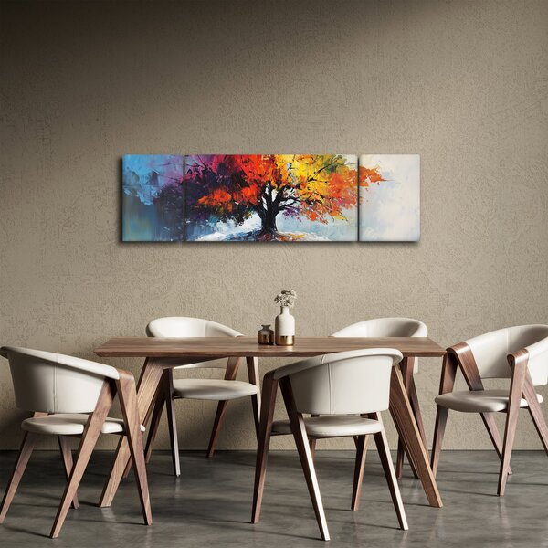 Obraz - Pestrobarevný strom (170x50 cm)