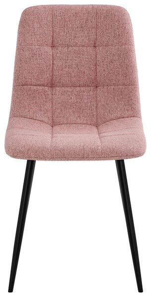 ŽIDLE, černá, růžová Stylife - Jídelní židle