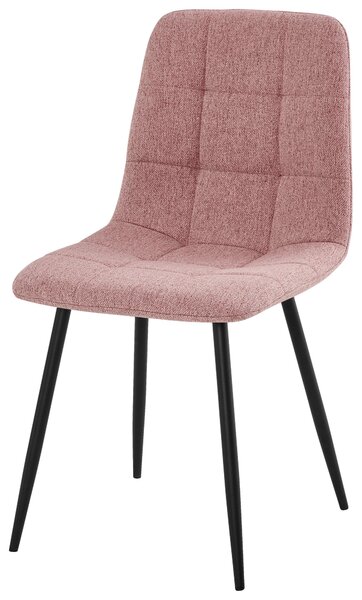 ŽIDLE, černá, růžová Stylife - Jídelní židle