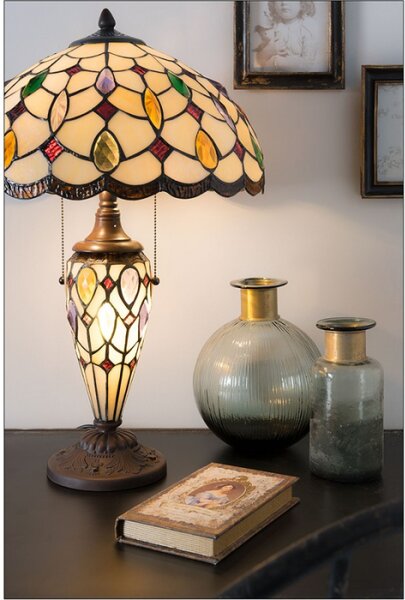 Stolní lampa Tiffany Pleasance – 40x60 cm