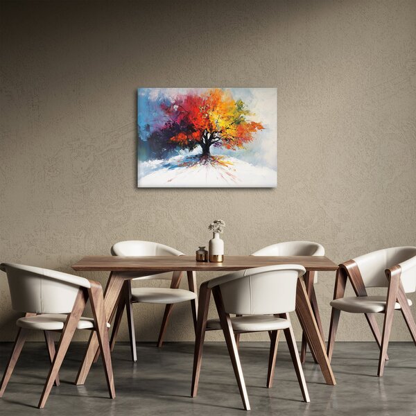 Obraz - Pestrobarevný strom (70x50 cm)