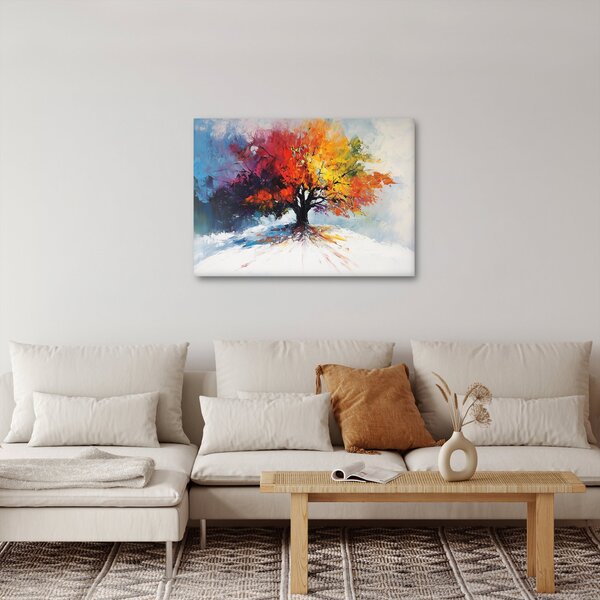 Obraz - Pestrobarevný strom (70x50 cm)