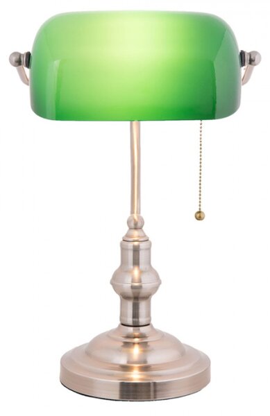 Stolní bankovní lampa GreenBank – 27x17x41 cm