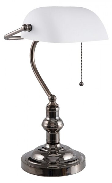 Stolní bankovní lampa WhiteBank – 27x23x42 cm