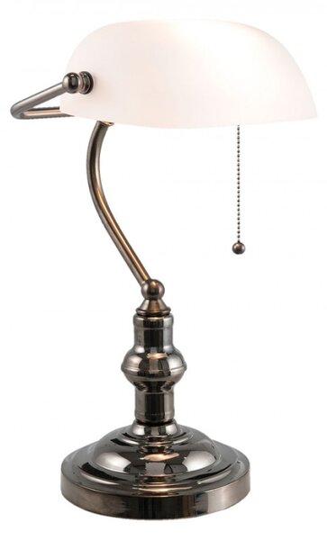 Stolní bankovní lampa WhiteBank – 27x23x42 cm