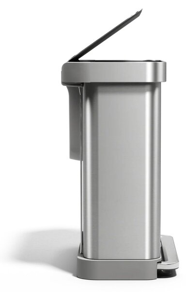 Pedálový odpadkový koš Simplehuman na tříděný odpad – 58l (34/24), kartáčovaná ocel, FPP