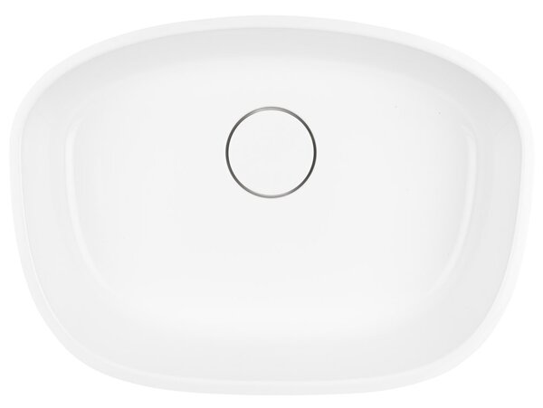 Ksuro 01 umyvadlo 50x36 cm oválné na pult bílá lesk 20000000